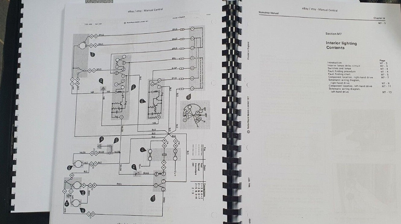 ROLLS ROYCE SILVER SHADOW II / WRAITH II / CORNICHE WORKSHOP 1977 - 1980 TSD4200