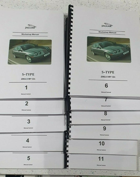 JAGUAR S-TYPE 2002.5 - 2008 WORKSHOP SERVICE MANUAL REPRINTED COMB BOUND