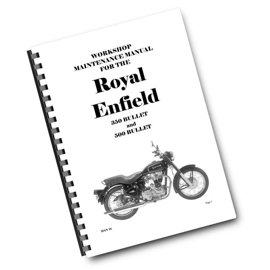 ROYAL ENFIELD 350 500 BULLET 1989 - 2007 SERVICE WORKSHOP REPAIR MANUAL REPRINT