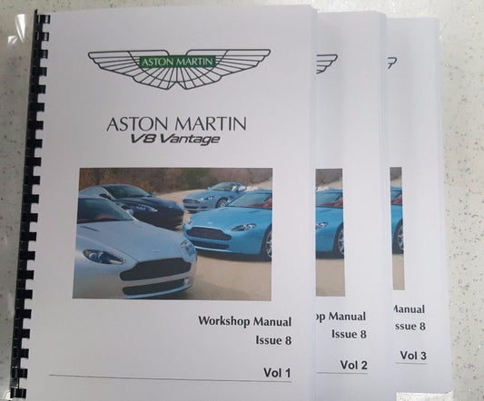 ASTON MARTIN V8 VANTAGE WORKSHOP MANUAL A4 FULL COLOUR ISSUE 8 - 05 TO 13 MODELS