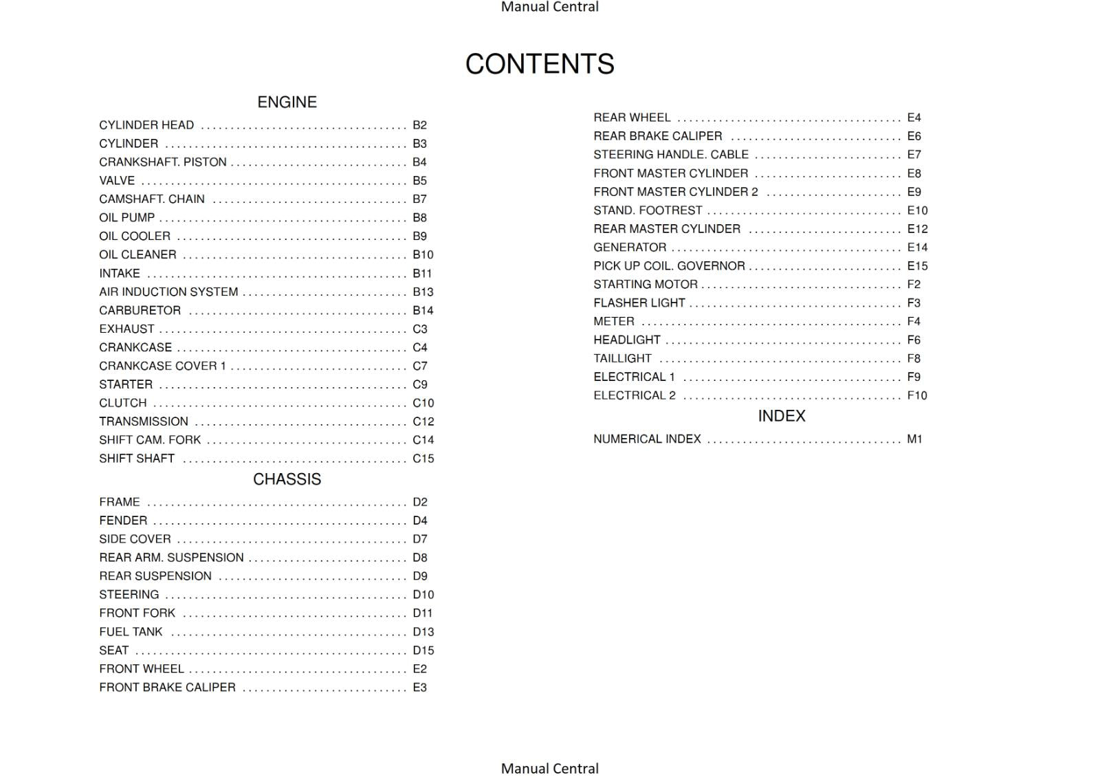 YAMAHA XJR1300 XJR1300P PARTS MANUAL (2001) 5EAT 5EAW 5EAV 5EAY REPRINTED