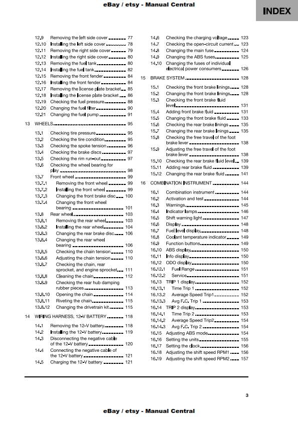 HUSQVARNA SVARTPILEN 125 2021 EDITION REPAIR WORKSHOP SERVICE MANUAL REPRINTED
