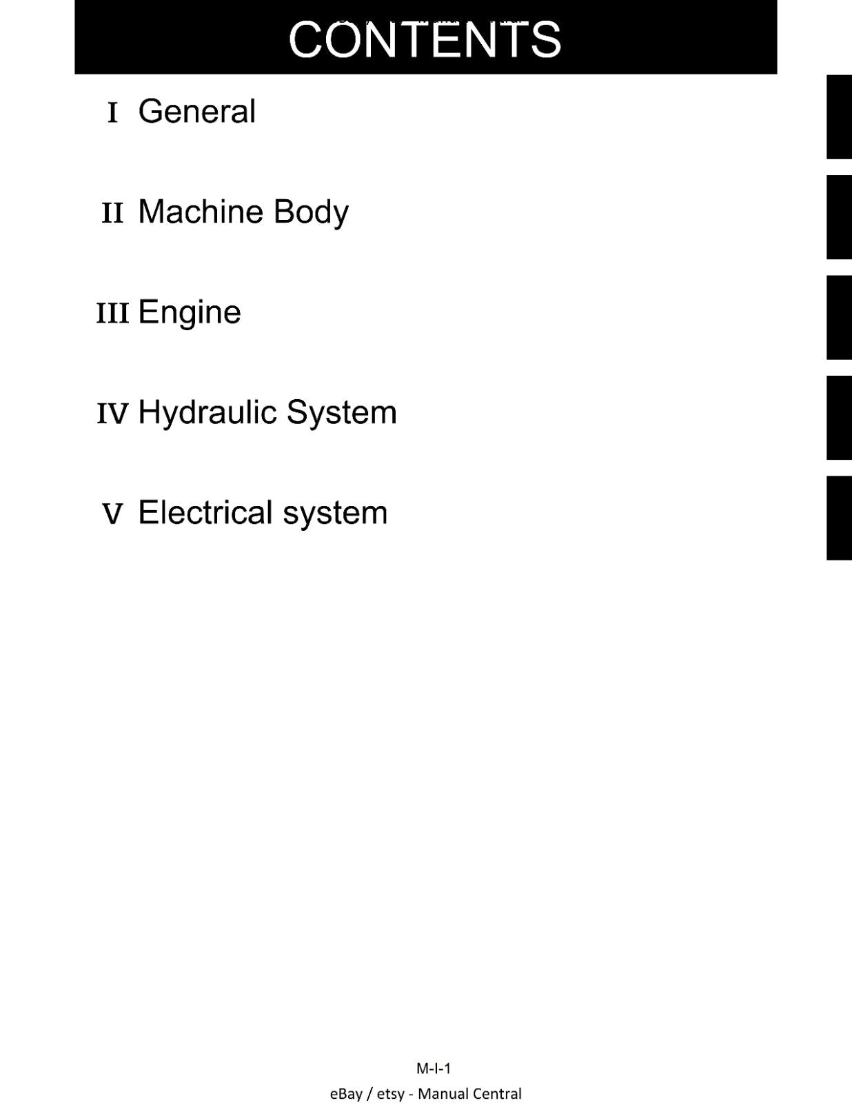 KUBOTA KX61-3 KX71-3 EXCAVATOR WORKSHOP SERVICE - MECHANISM CHAPTER - PRINTED