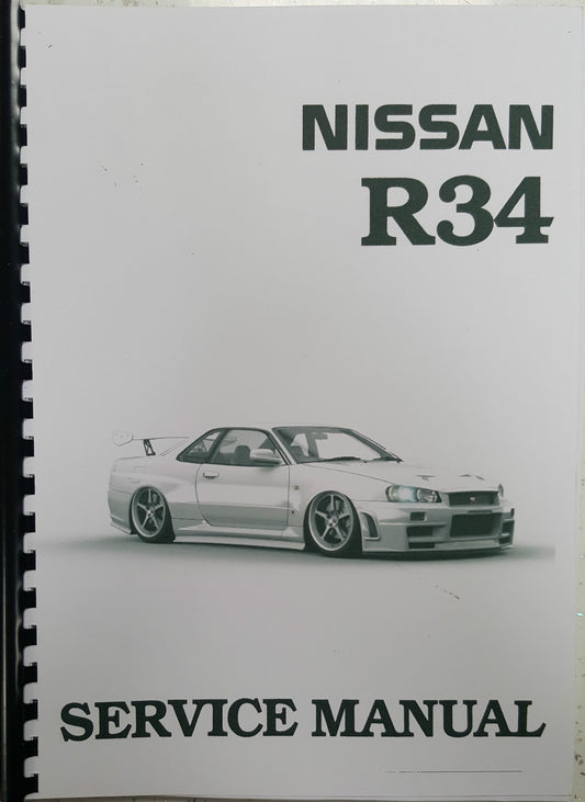 NISSAN R34 SKYLINE SERVICE DATA SPEC / TROUBLE DIAGNOSTIC SERVICE MANUAL