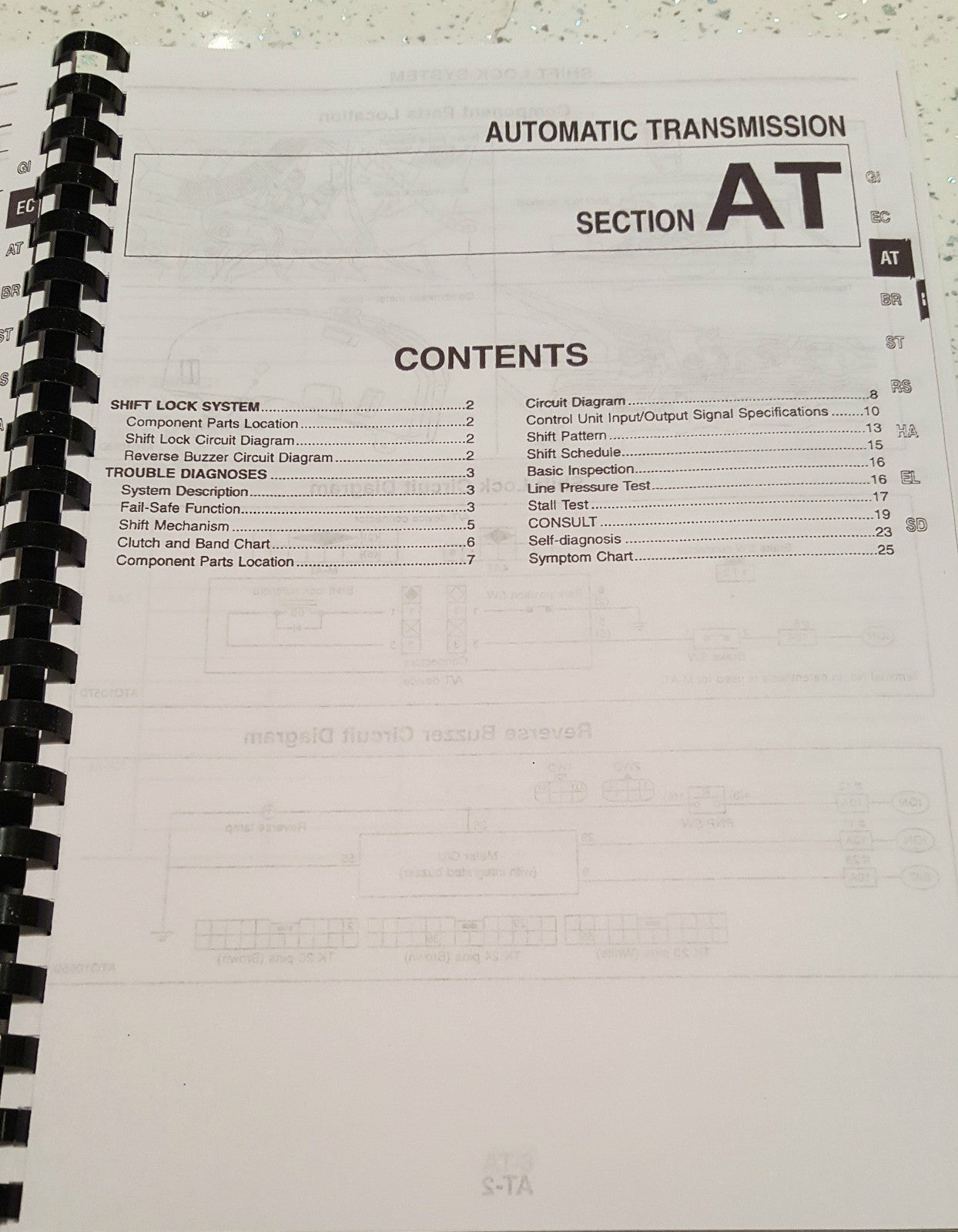 NISSAN R34 SKYLINE SERVICE DATA SPEC / TROUBLE DIAGNOSTIC SERVICE MANUAL