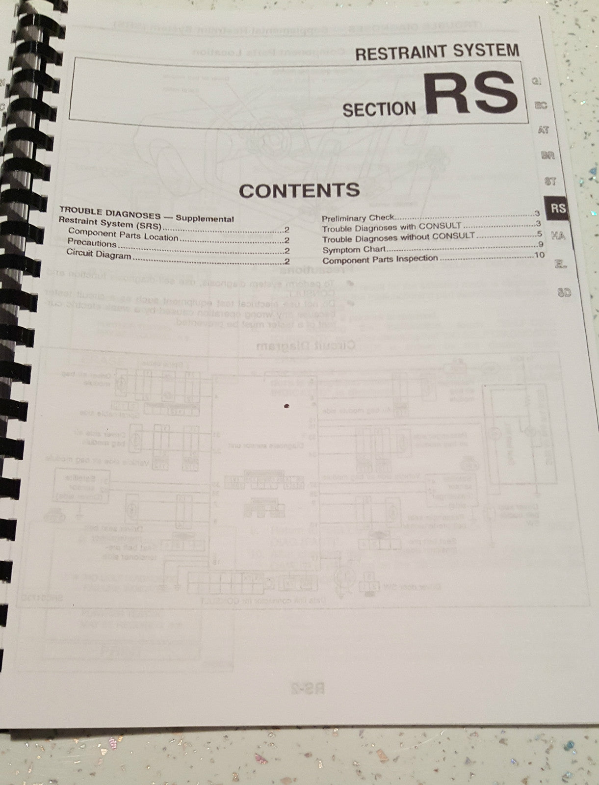 NISSAN R34 SKYLINE SERVICE DATA SPEC / TROUBLE DIAGNOSTIC SERVICE MANUAL