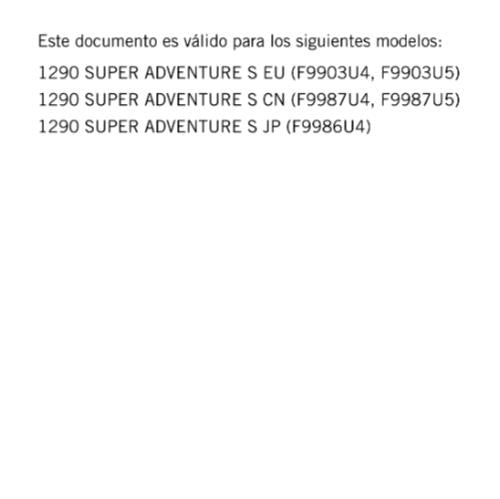 SPANISH LANGUAGE - KTM 2021 - 1290 SUPER ADVENTURE S - MANUAL DE REPARACION