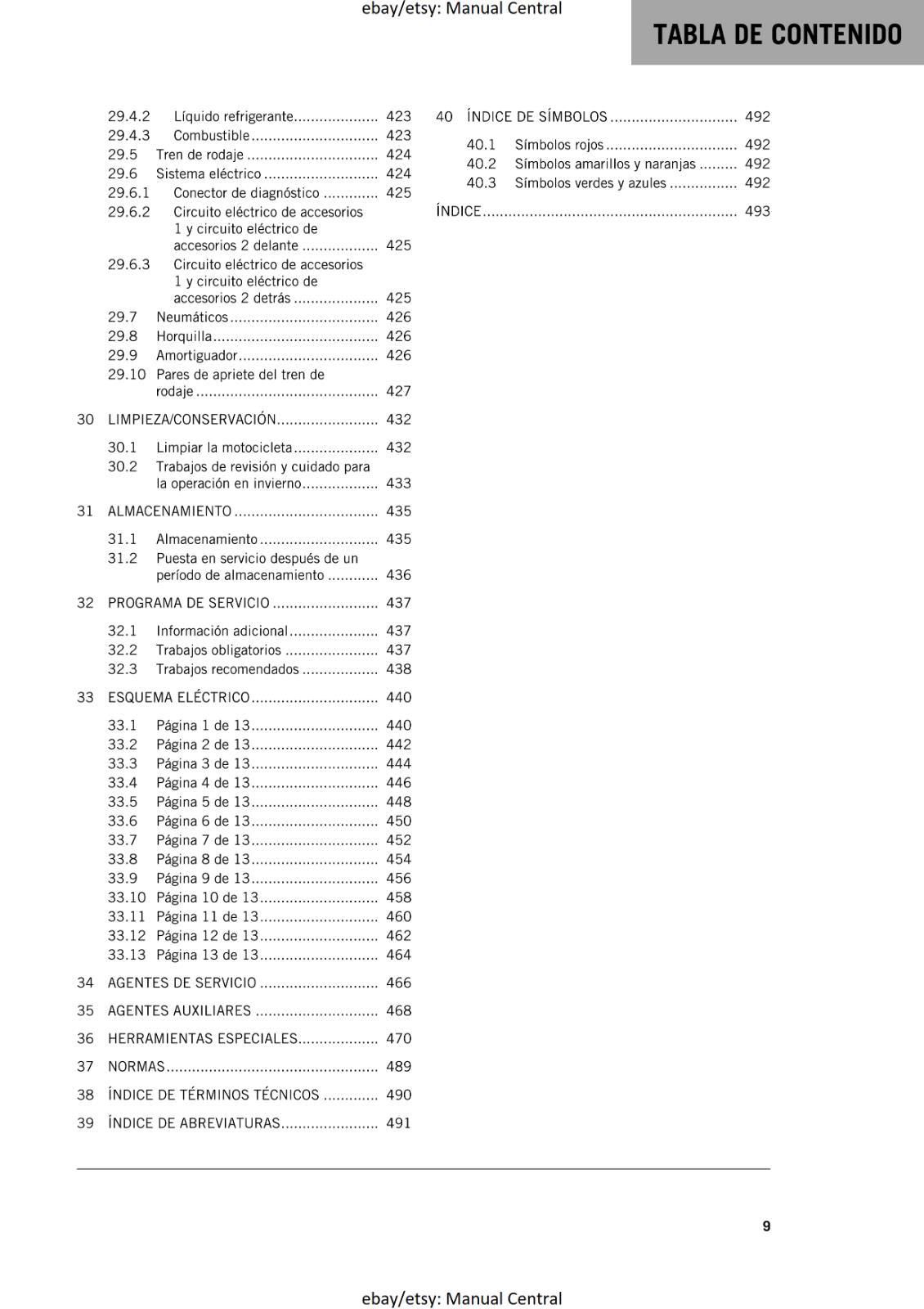 SPANISH LANGUAGE - KTM 2021 - 1290 SUPER ADVENTURE S - MANUAL DE REPARACION