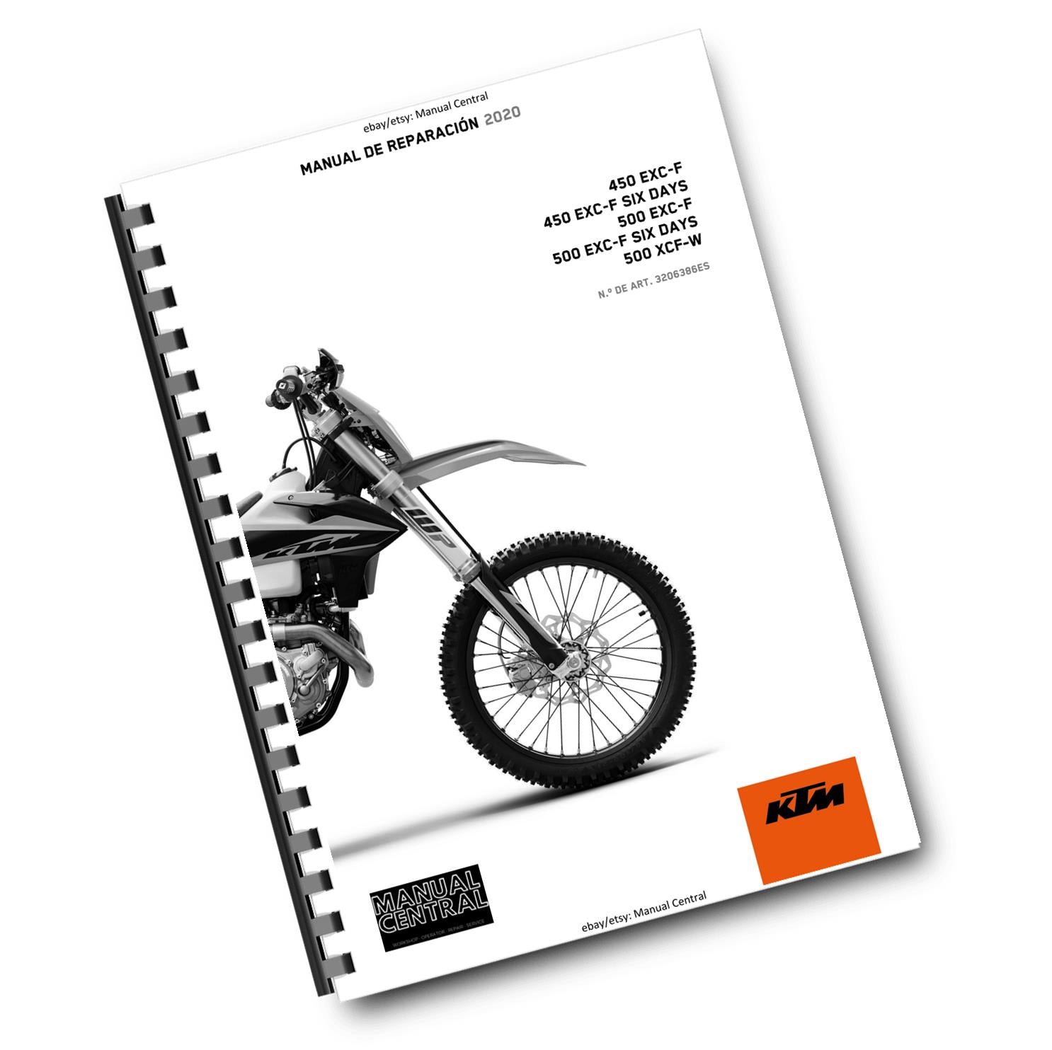 SPANISH LANGUAGE - KTM 2020 450 500 EXC-F SIX DAYS XCF-W - MANUAL DE REPARACION