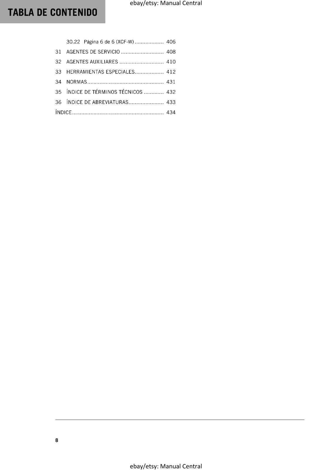 SPANISH LANGUAGE - KTM 2020 450 500 EXC-F SIX DAYS XCF-W - MANUAL DE REPARACION