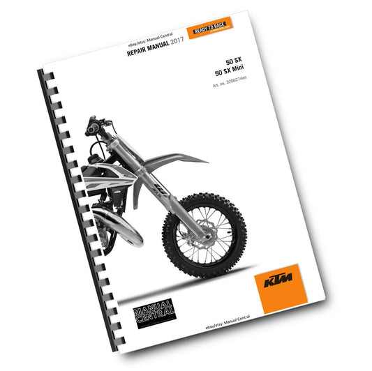 KTM 2017 - 50 SX MINI - SERVICE REPAIR WORKSHOP