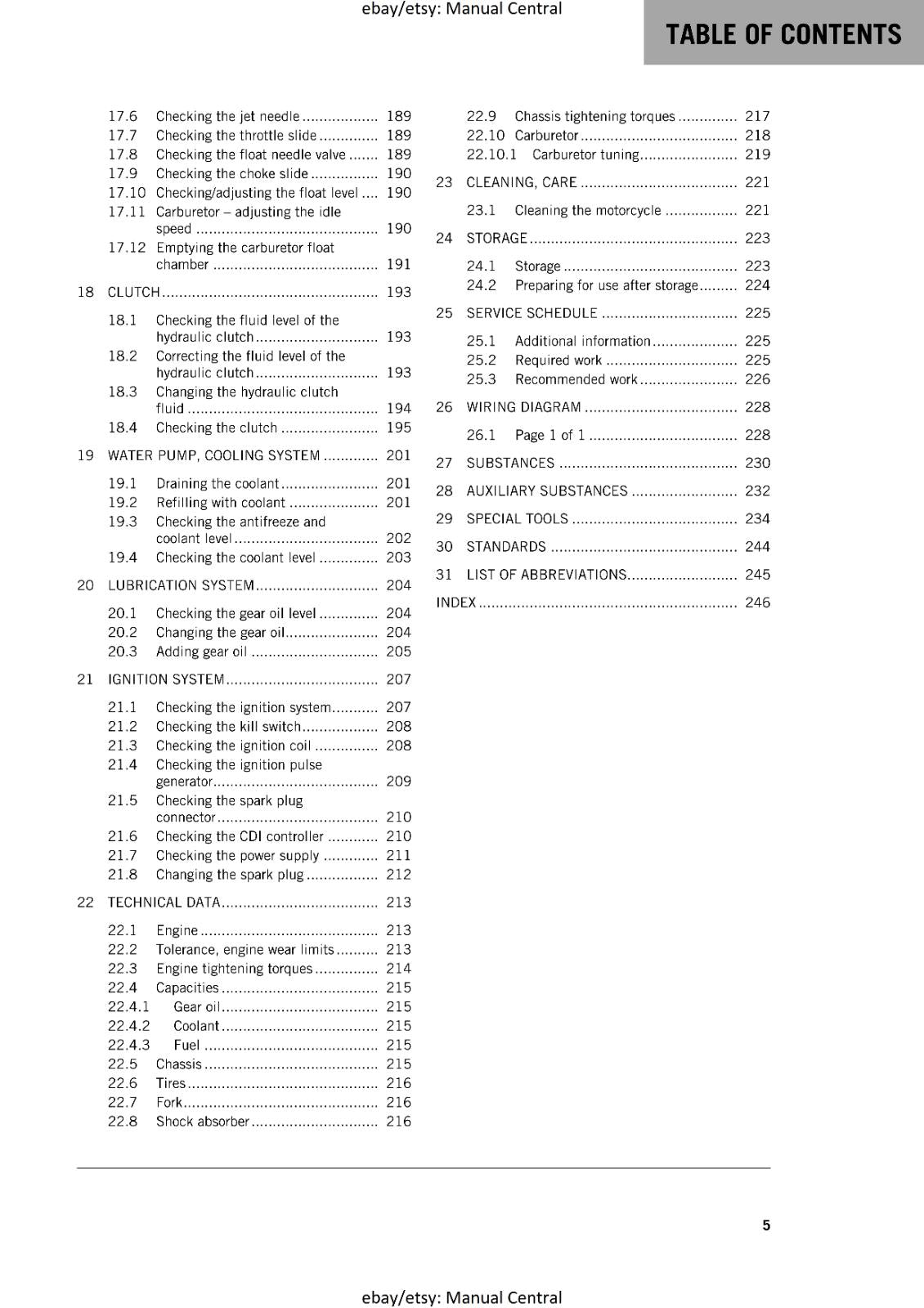 KTM 2017 - 85 SX 19/16 17/14 - SERVICE REPAIR WORKSHOP
