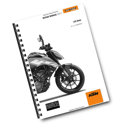 KTM 2017 - 125 DUKE - SERVICE REPAIR WORKSHOP