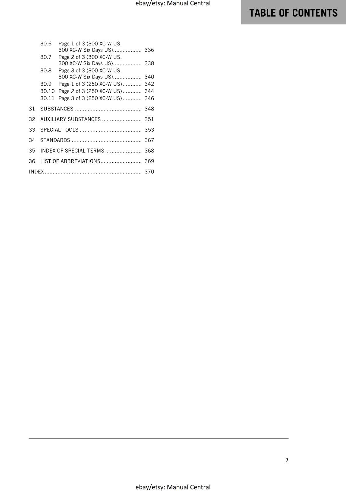 KTM 2017 - 250 300 EXC XC-W - SERVICE REPAIR WORKSHOP