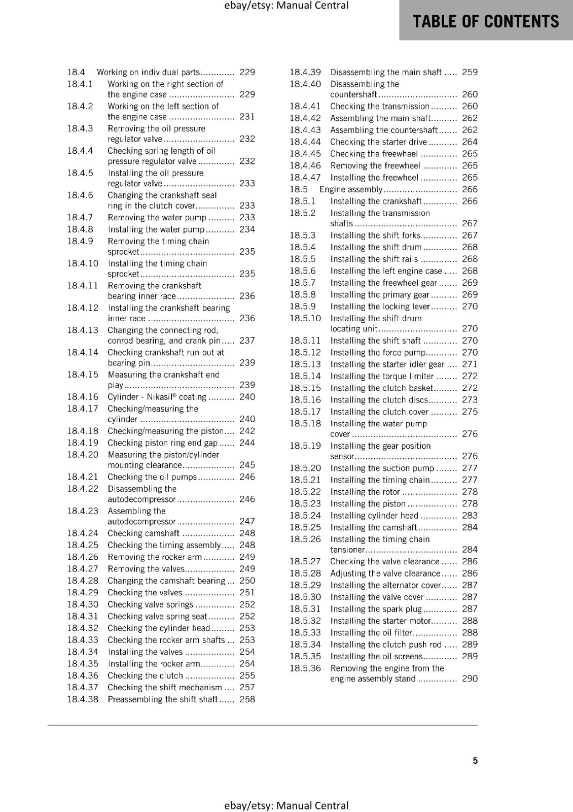 KTM 2017 - 450 500 EXC-F SIX DAYS - SERVICE REPAIR WORKSHOP