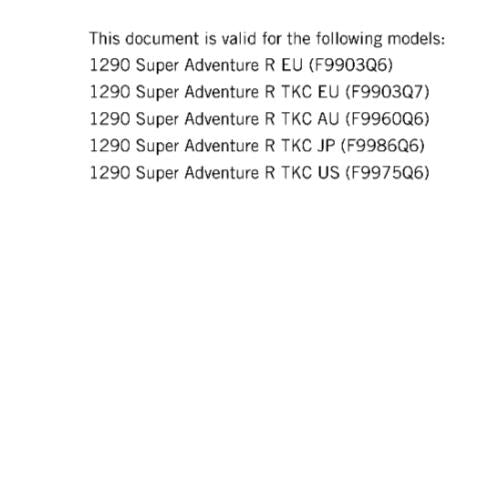 KTM 2017 - 1290 SUPER ADVENTURE R - SERVICE REPAIR WORKSHOP