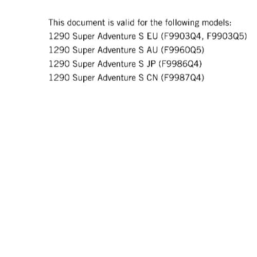 KTM 2017 - 1290 SUPER ADVENTURE S - SERVICE REPAIR WORKSHOP