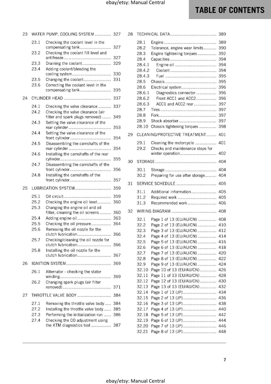 KTM 2017 - 1290 SUPER ADVENTURE S - SERVICE REPAIR WORKSHOP