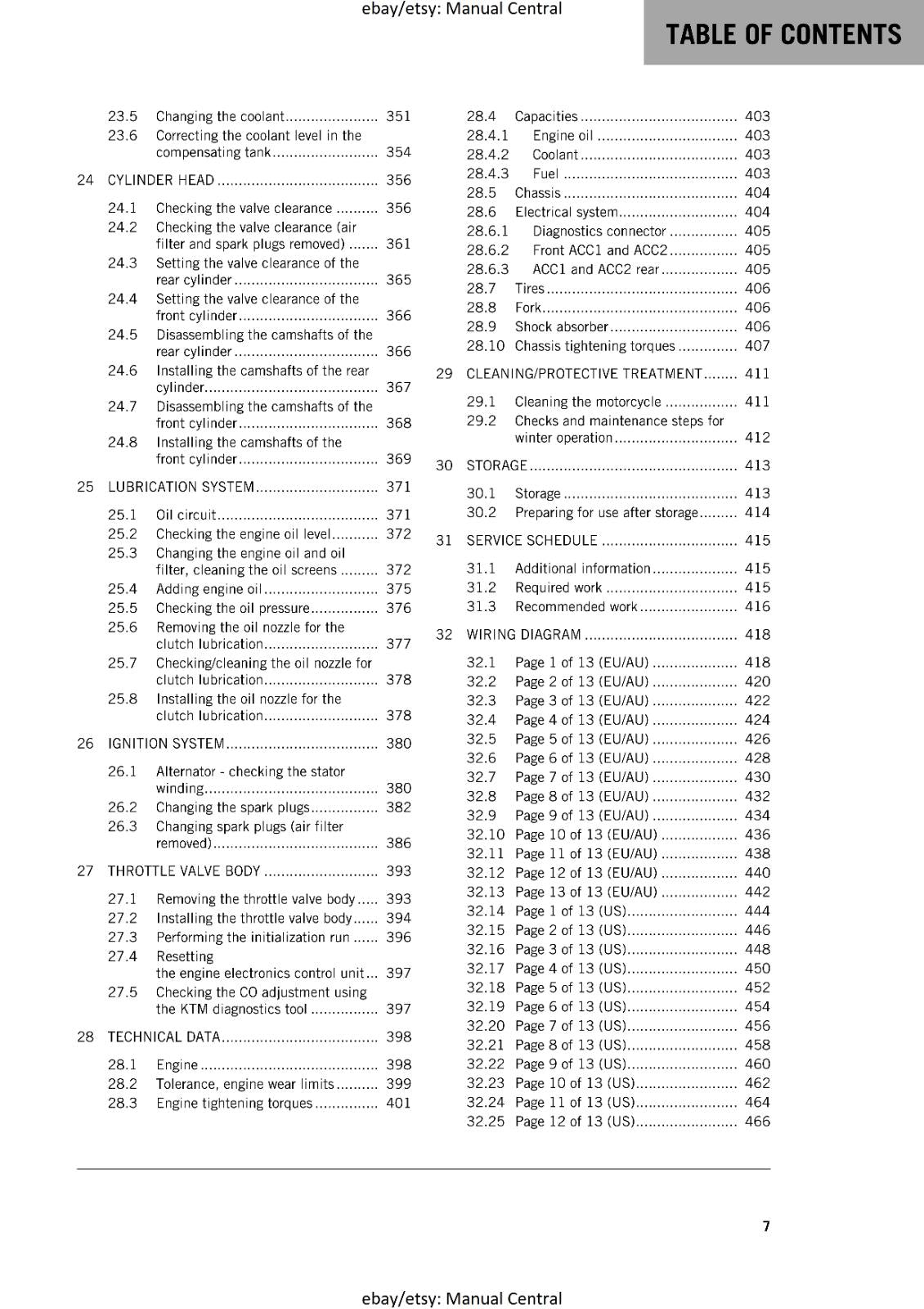 KTM 2017 - 1290 SUPER DUKE R- SERVICE REPAIR WORKSHOP