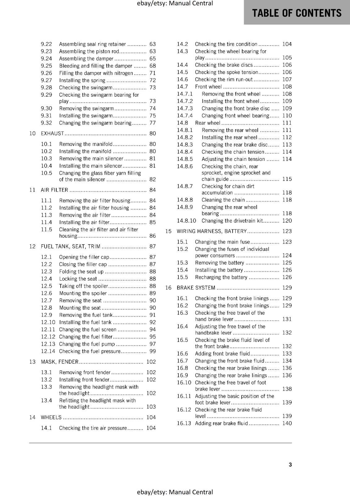 KTM 2017 - FREERIDE 350- SERVICE REPAIR WORKSHOP