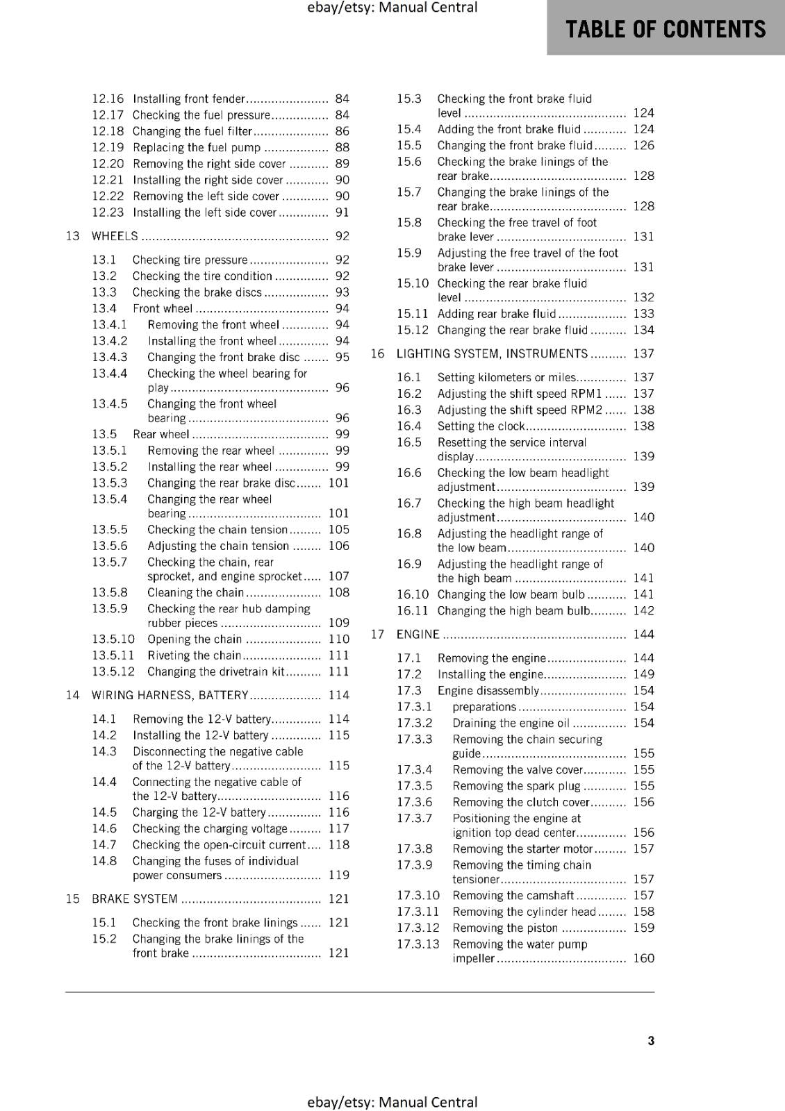 KTM 2017 - RC 200 - SERVICE REPAIR WORKSHOP