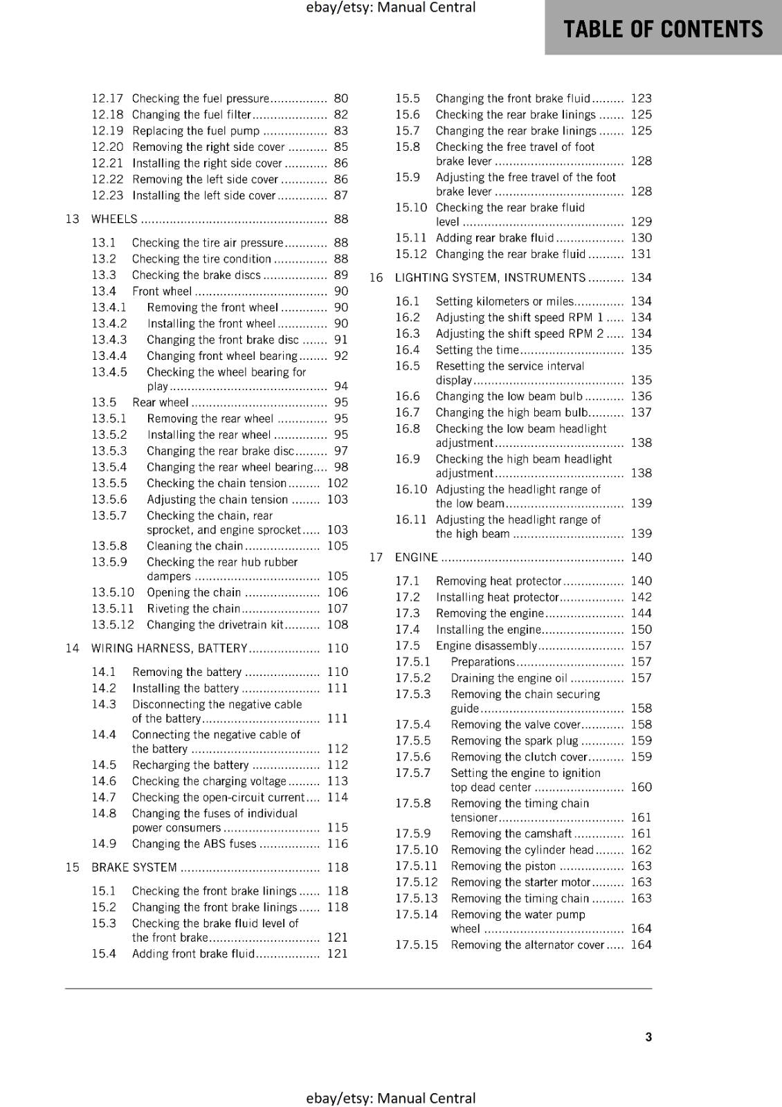 KTM 2017 - RC 250 - SERVICE REPAIR WORKSHOP