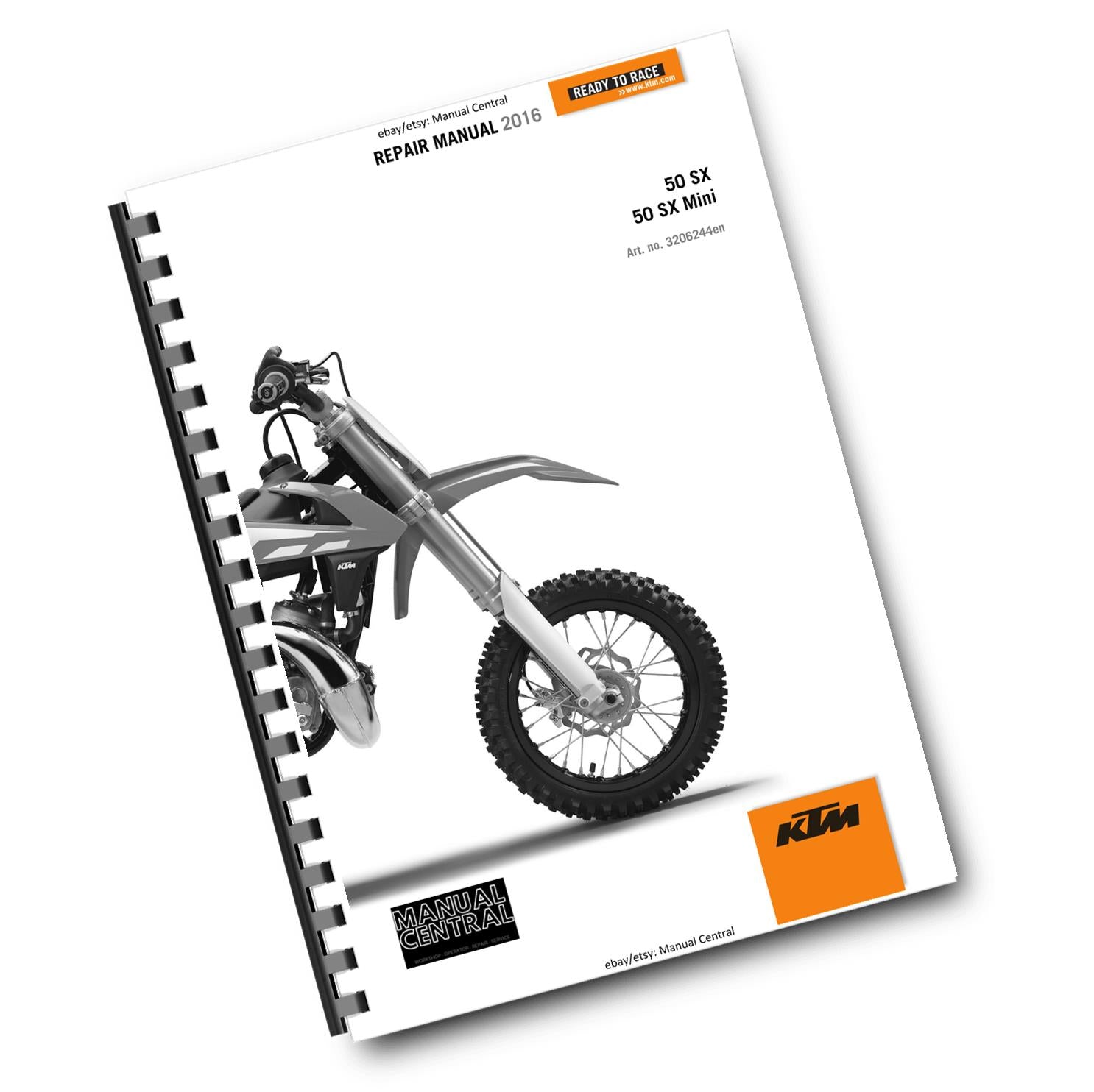 KTM 2016 - 50 SX MINI -  WORKSHOP REPAIR SERVICE MANUAL REPRINTED