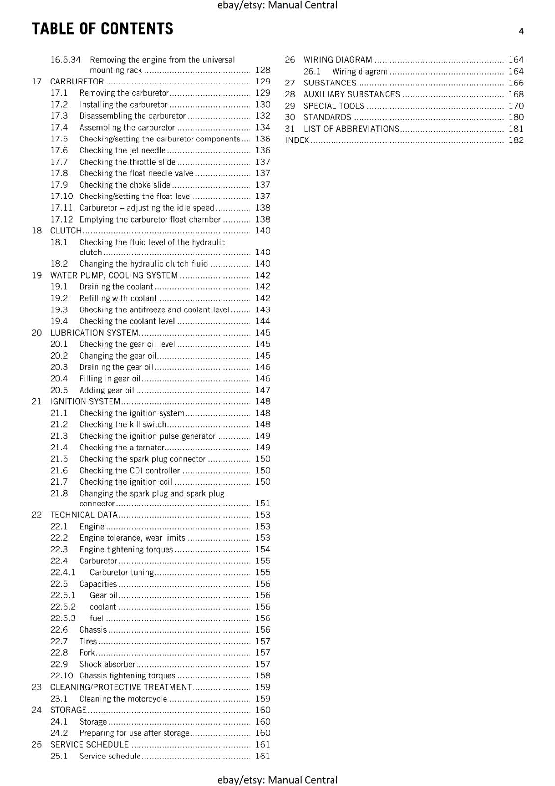KTM 2016 - 65 SX -  WORKSHOP REPAIR SERVICE MANUAL REPRINTED