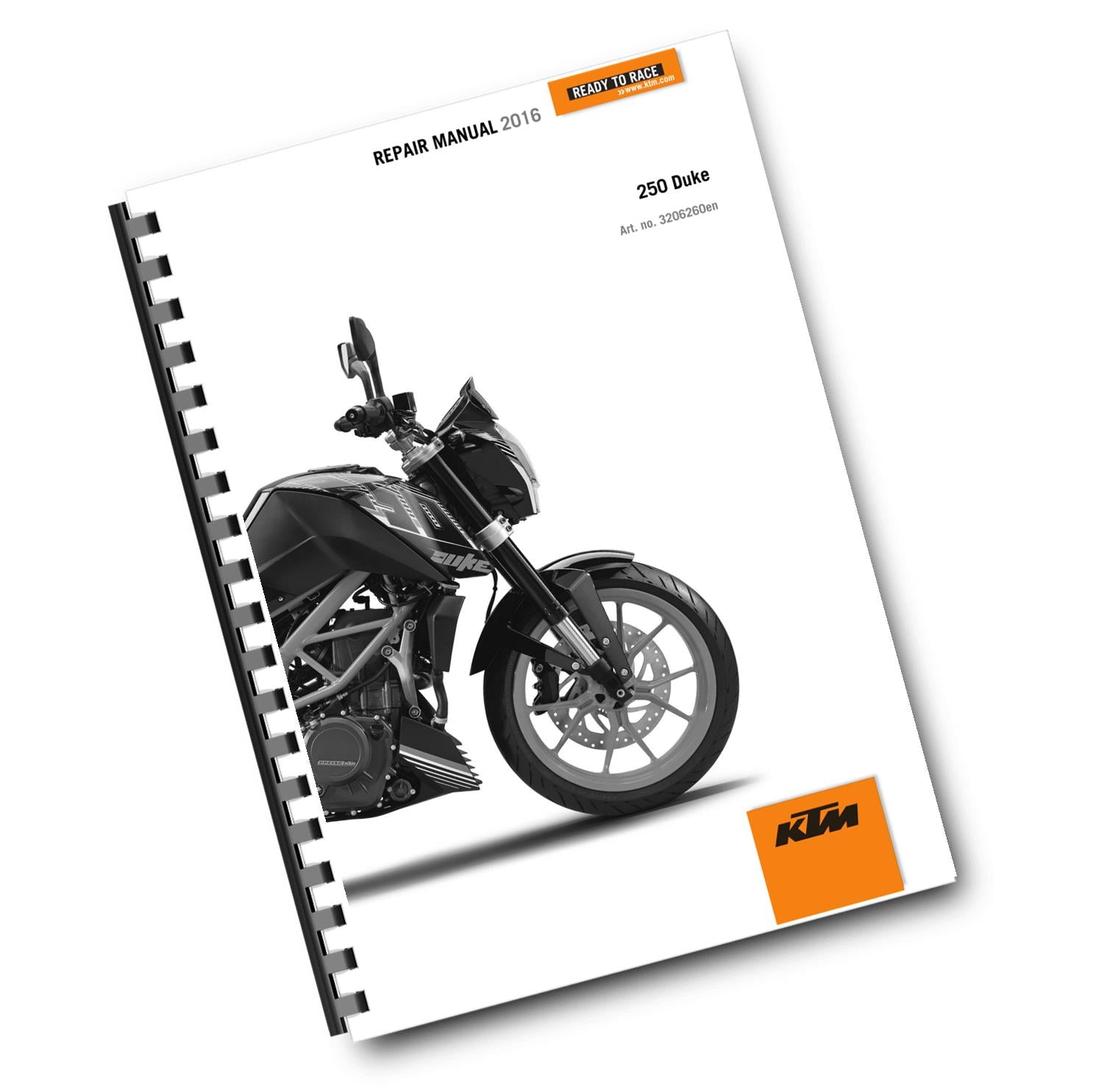 KTM 2016 - 250 DUKE -  WORKSHOP REPAIR SERVICE MANUAL REPRINTED
