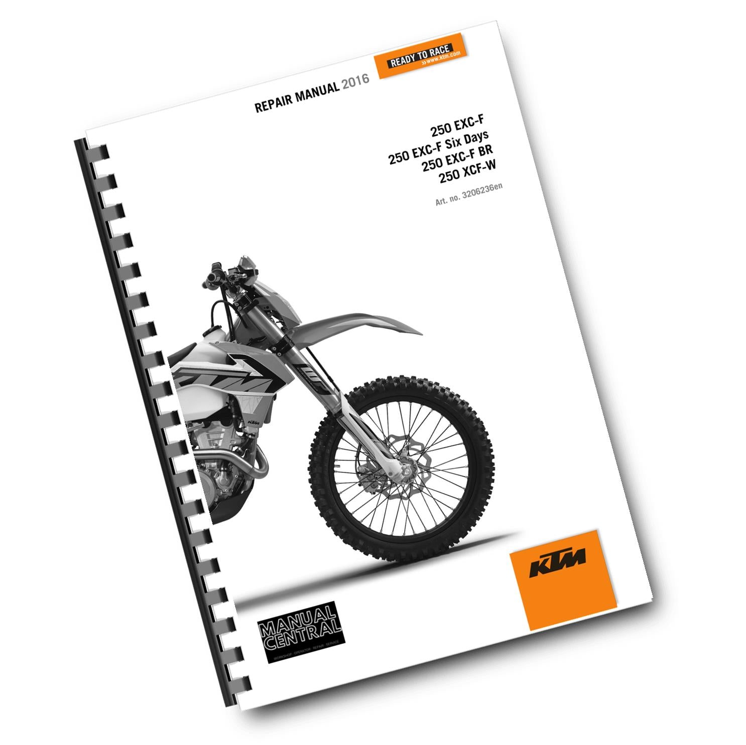 KTM 2016 - 250 EXC-F SIX DAYS XCF-W -  WORKSHOP REPAIR SERVICE MANUAL REPRINTED