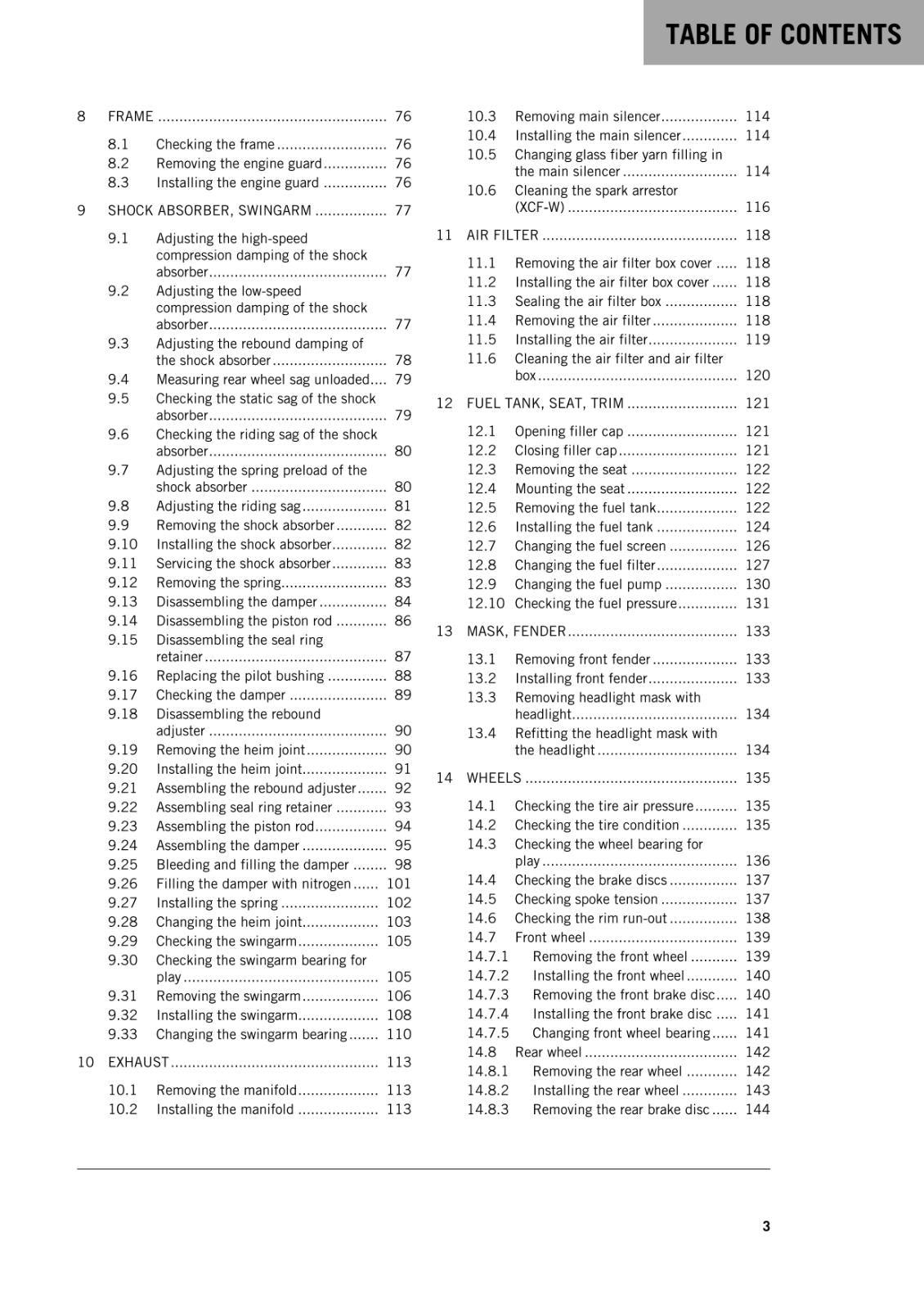 KTM 2016 - 250 EXC-F SIX DAYS XCF-W -  WORKSHOP REPAIR SERVICE MANUAL REPRINTED