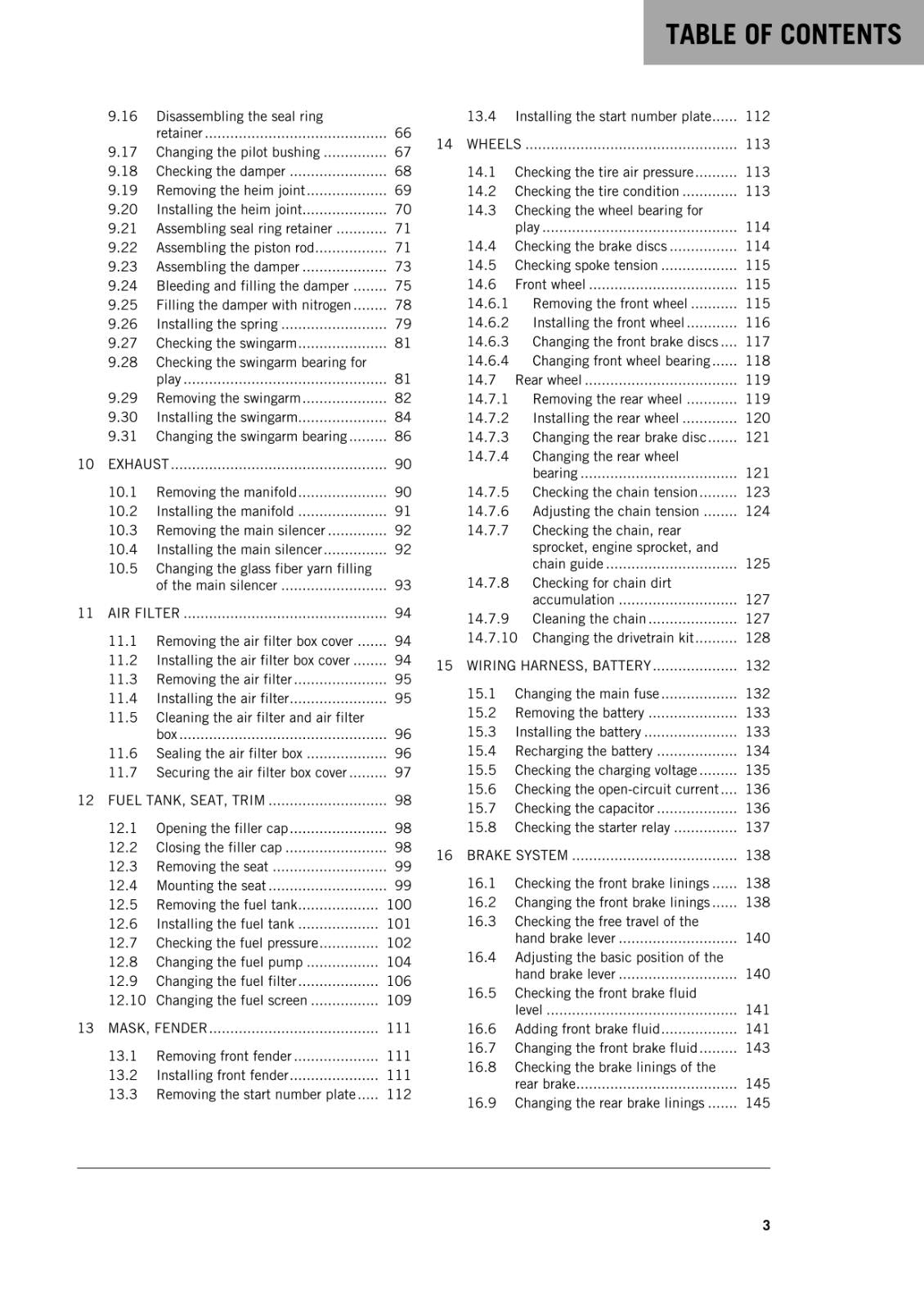 KTM 2016 - 250 SX-F FACTORY EDITION -  WORKSHOP REPAIR SERVICE MANUAL REPRINTED
