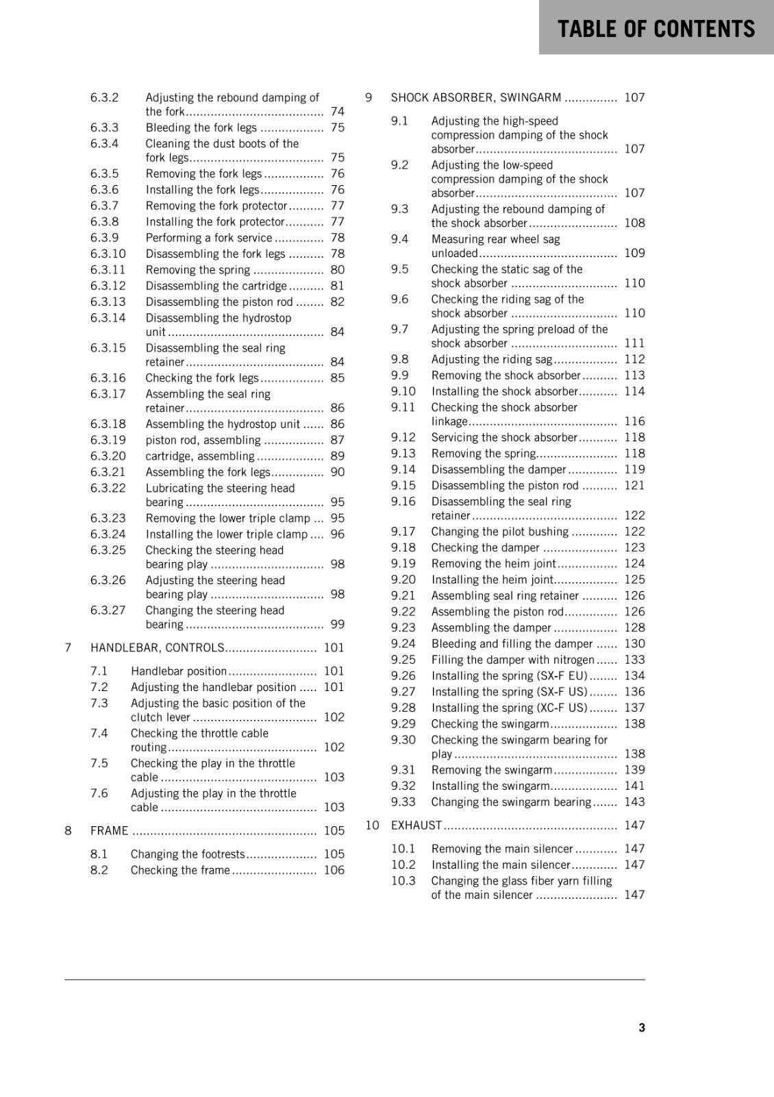 KTM 2016 - 250 SX-F XC-F -  WORKSHOP REPAIR SERVICE MANUAL REPRINTED