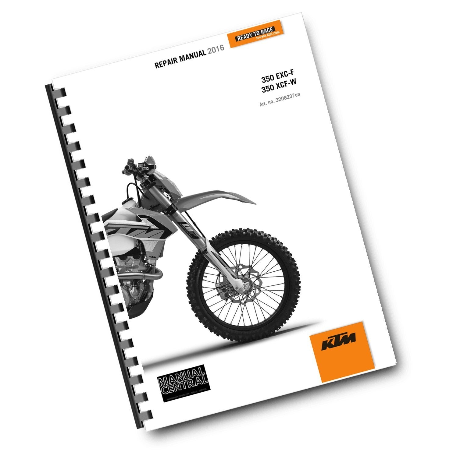 KTM 2016 - 350 EXC-F XCF-W -  WORKSHOP REPAIR SERVICE MANUAL REPRINTED