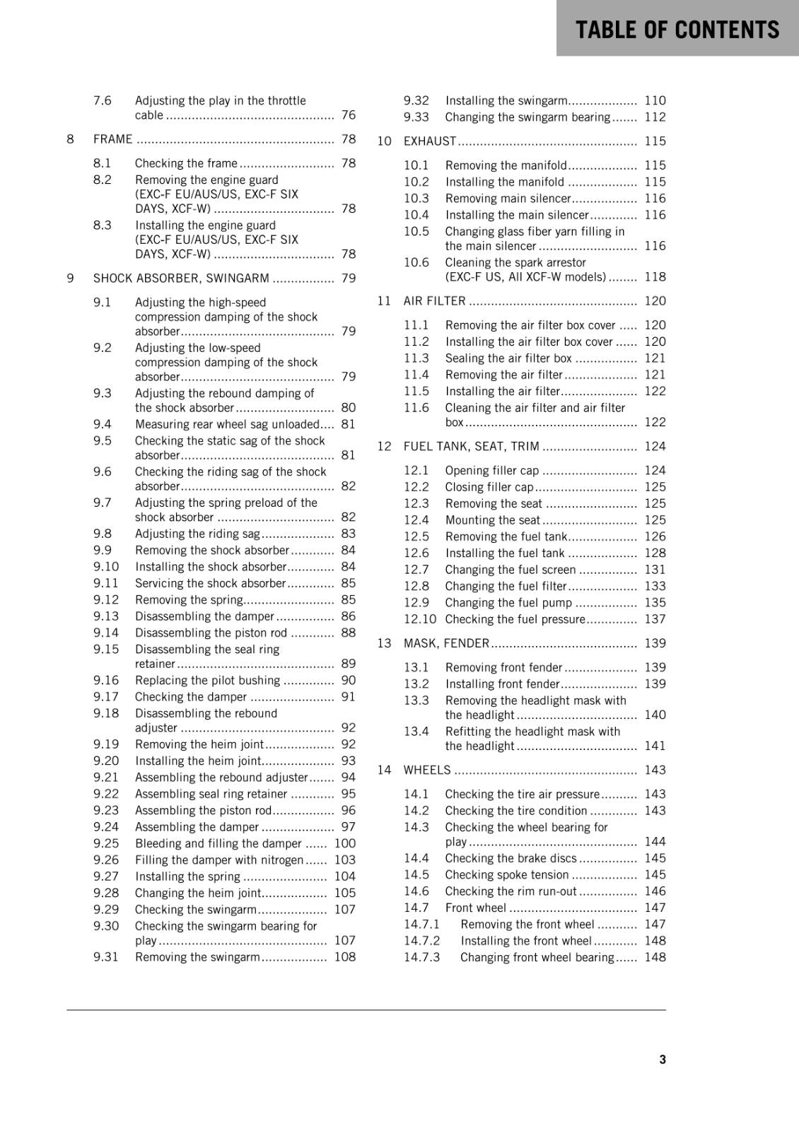 KTM 2016 - 350 EXC-F XCF-W -  WORKSHOP REPAIR SERVICE MANUAL REPRINTED