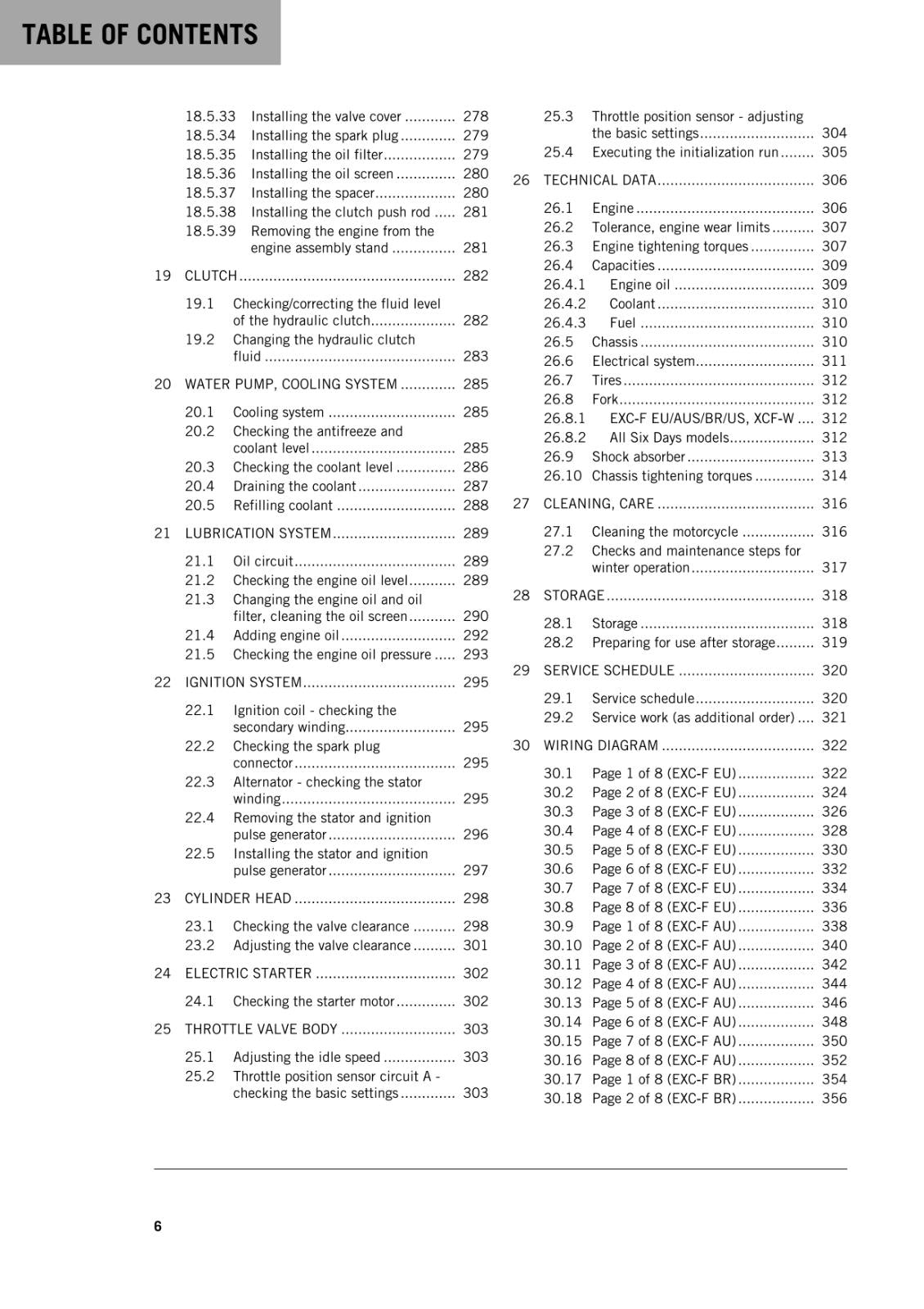 KTM 2016 - 350 EXC-F XCF-W -  WORKSHOP REPAIR SERVICE MANUAL REPRINTED