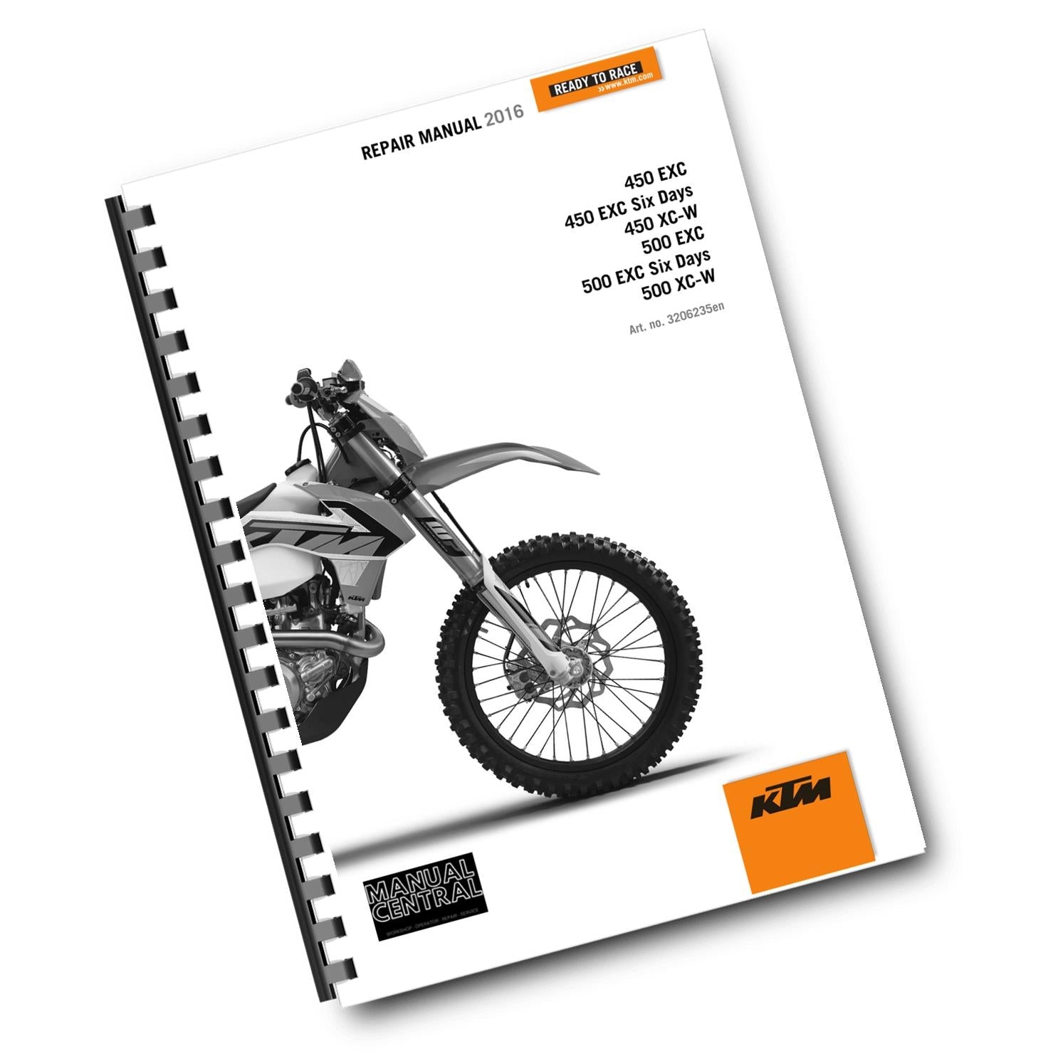 KTM 2016 - 450 500 EXC SIX DAYS XC-W -  WORKSHOP REPAIR SERVICE MANUAL REPRINTED