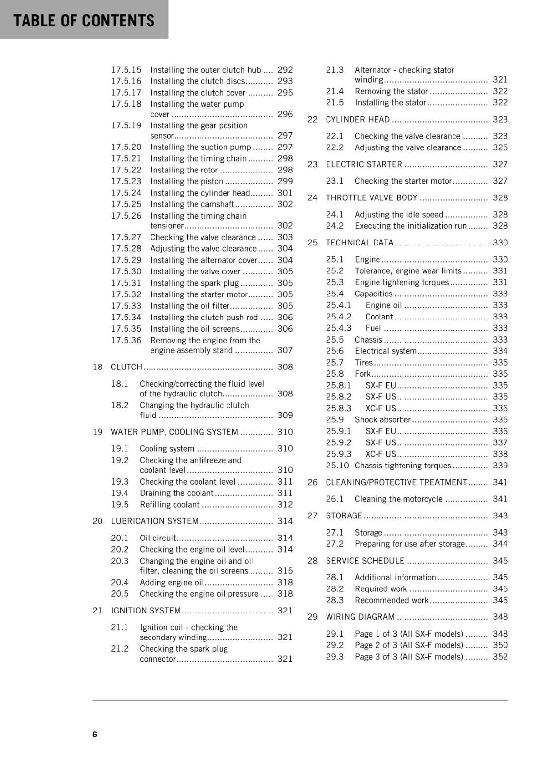 KTM 2016 - 450 SX-F XC-F -  WORKSHOP REPAIR SERVICE MANUAL REPRINTED