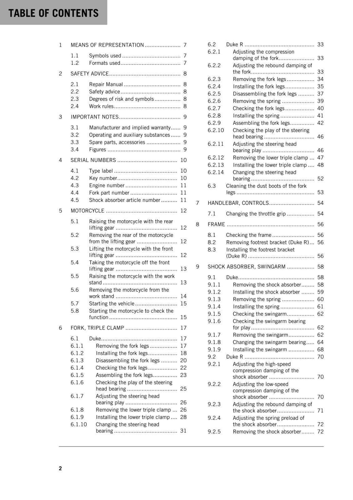 KTM 2016 - 690 DUKE R -  WORKSHOP REPAIR SERVICE MANUAL REPRINTED