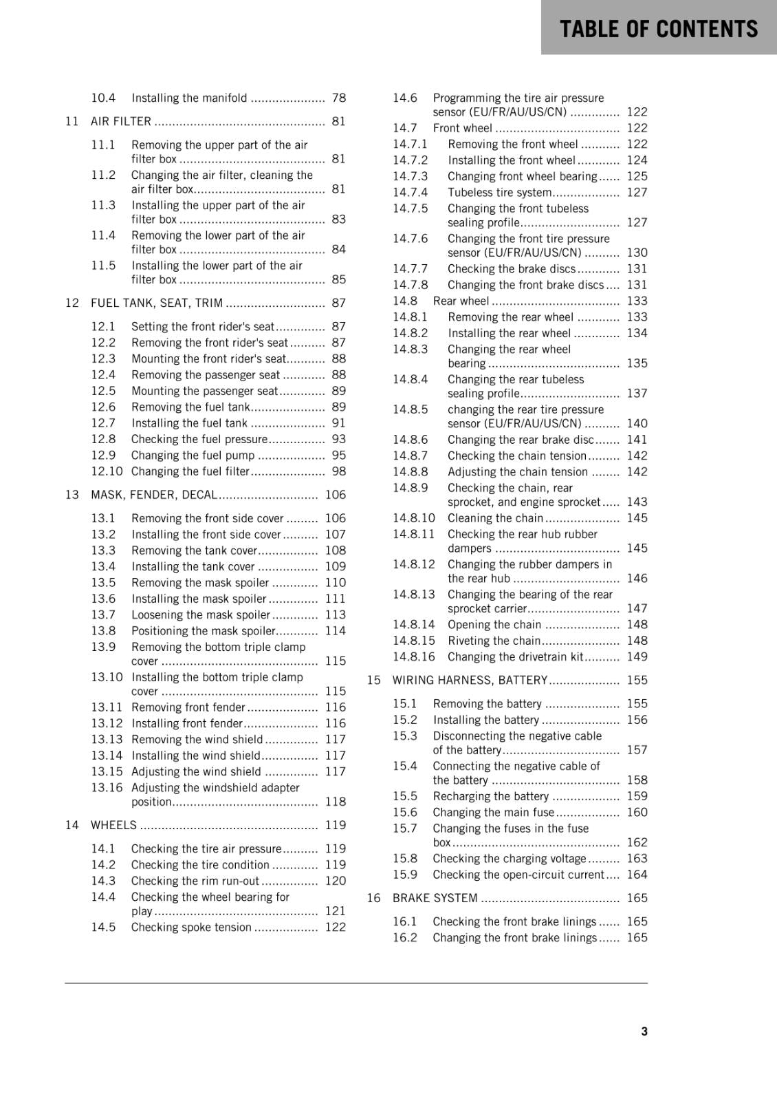 KTM 2016 - 1290 SUPER ADVENTURE -  WORKSHOP REPAIR SERVICE MANUAL REPRINTED