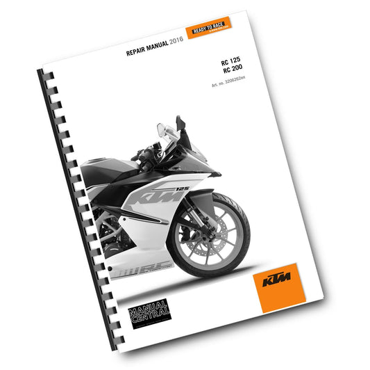 KTM 2016 - RC 125 200 -  WORKSHOP REPAIR SERVICE MANUAL