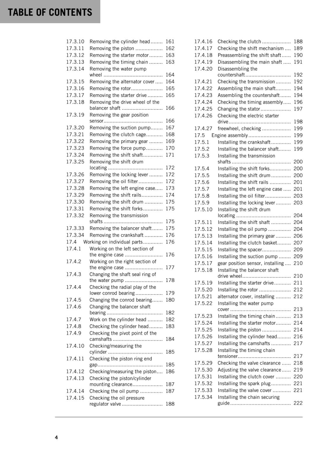 KTM 2016 - RC 250 -  WORKSHOP REPAIR SERVICE MANUAL