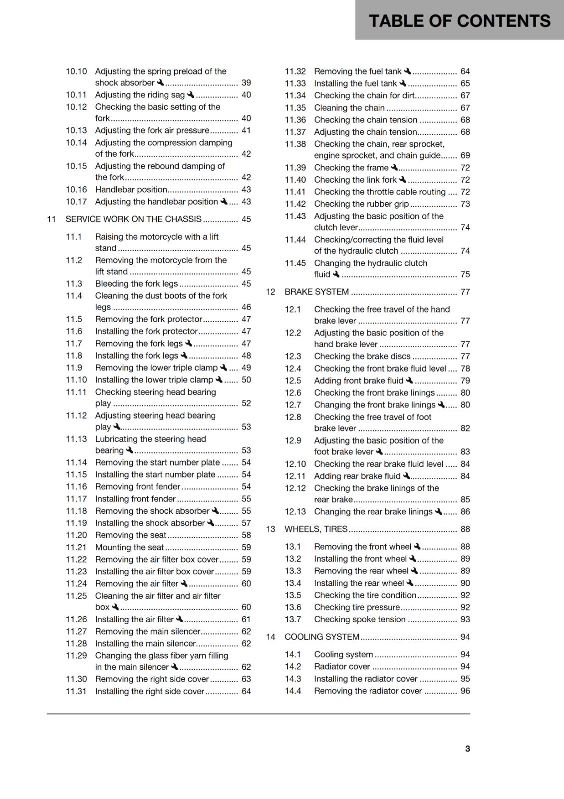 HUSQVARNA 2020 - TC 125 - OWNERS MANUAL - REPRINTED COMB BOUND