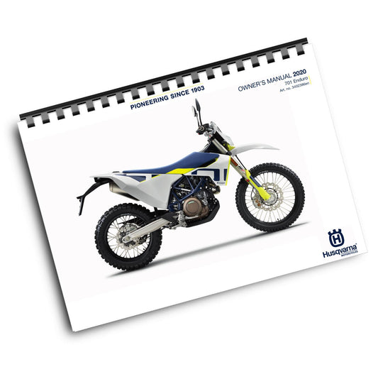 HUSQVARNA 2020 - 701 ENDURO R EU - OWNERS MANUAL - REPRINTED COMB BOUND