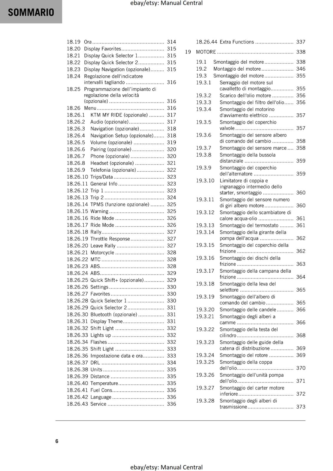 ITALIAN LANGUAGE - KTM 2020 - 790 ADVENTURE R RALLY - MANUALE DI RIPARAZIONE