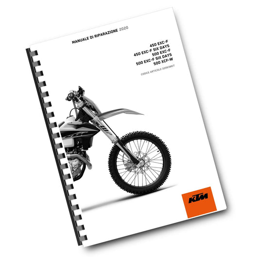 ITALIAN LANGUAGE - KTM 2020 - 450 500 XCF-W EXC-F SIX - MANUALE DI RIPARAZIONE