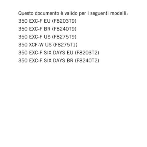 ITALIAN LANGUAGE - KTM 2020 - 350 XCF-W EXC-F SIX DAYS - MANUALE DI RIPARAZIONE
