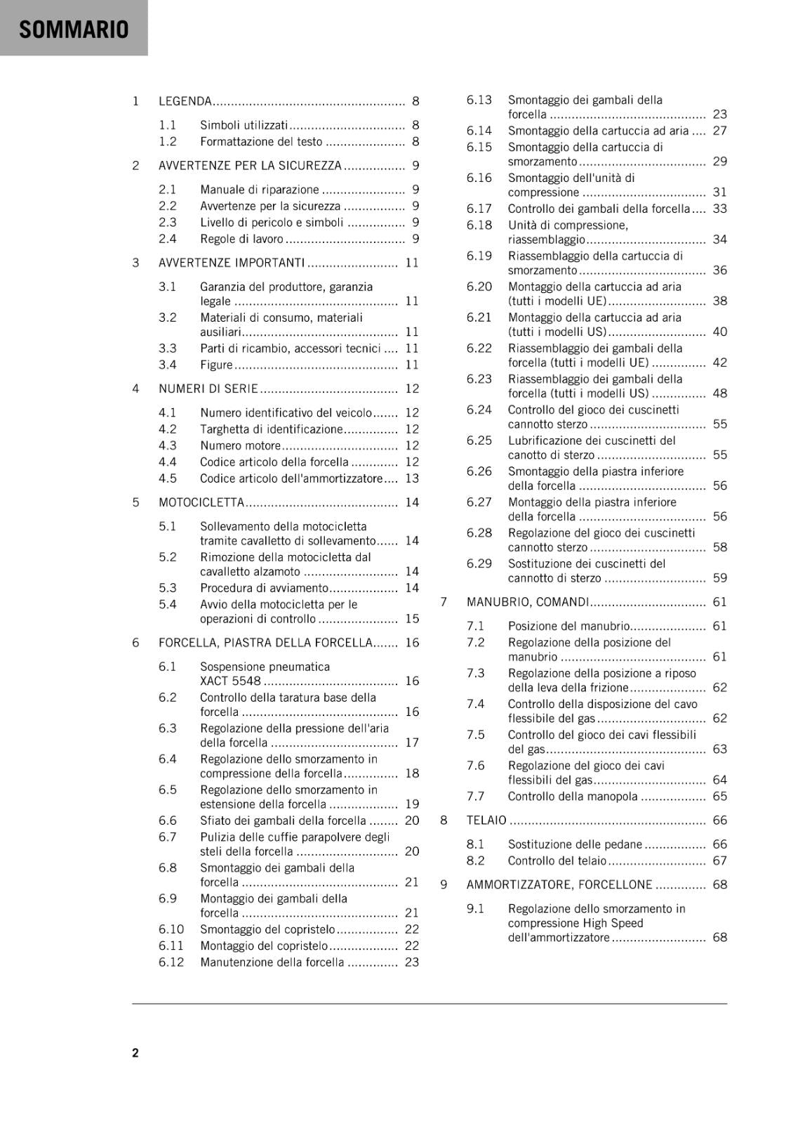 ITALIAN LANGUAGE - KTM 2020 - 125 150 SX - MANUALE DI RIPARAZIONE