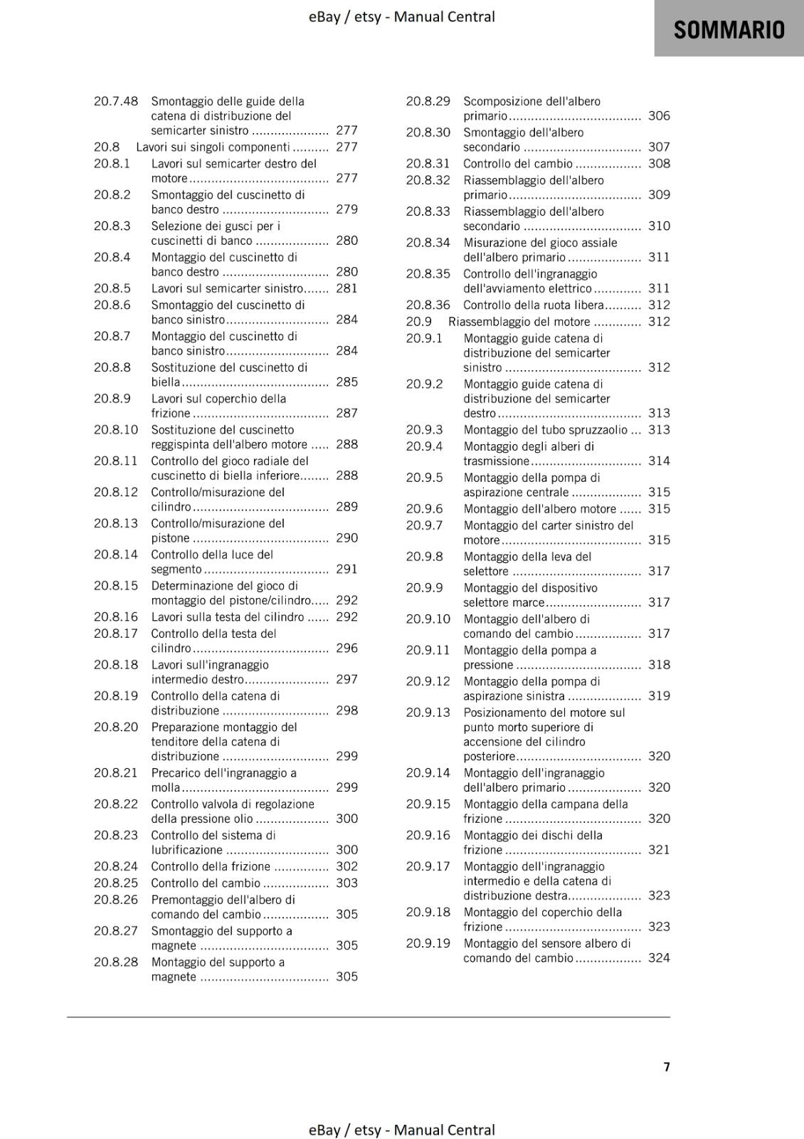 ITALIAN LANGUAGE - KTM 2021 - 1290 SUPER ADVENTURE S - MANUALE DI RIPARAZIONE