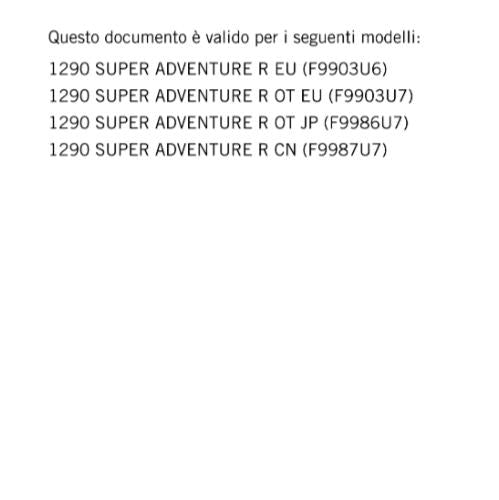 ITALIAN LANGUAGE - KTM 2021 - 1290 SUPER ADVENTURE R - MANUALE DI RIPARAZIONE